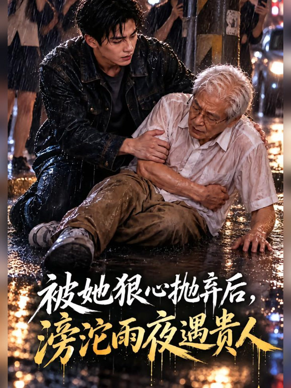被她狠心抛弃后，滂沱雨夜遇贵人