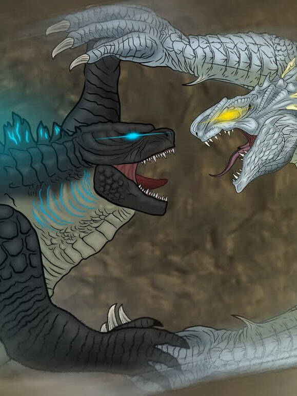 哥斯拉与金刚战斗同人动漫