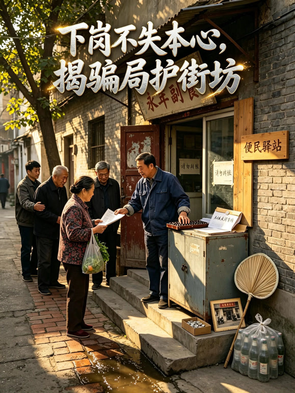 下岗不失本心，揭骗局护街坊