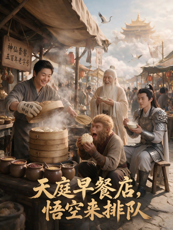 天庭早餐店，悟空来排队
