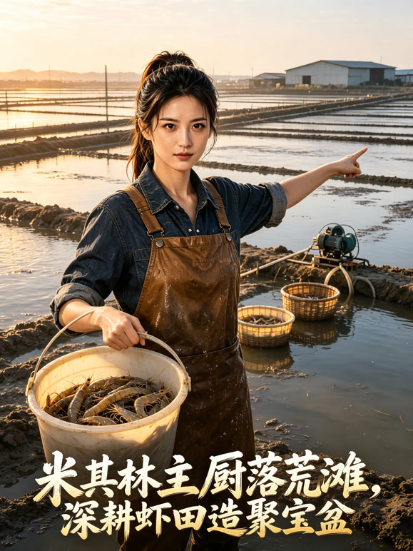 米其林主厨落荒滩，深耕虾田造聚宝盆