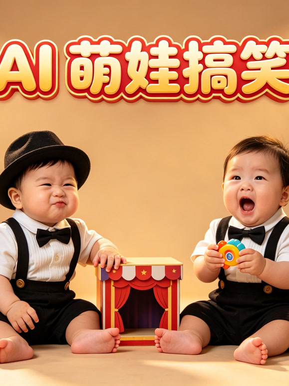 AI萌娃搞笑