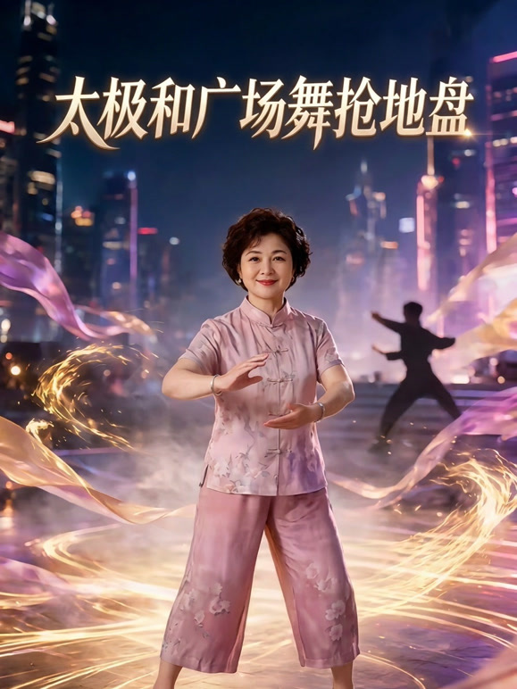 太极和广场舞抢地盘