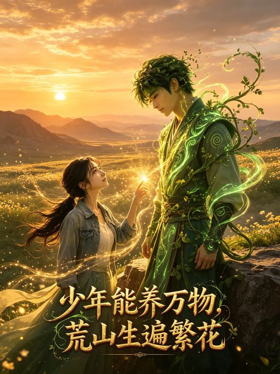 少年能养万物，荒山生遍繁花