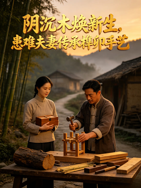 阴沉木焕新生，患难夫妻传承榫卯手艺