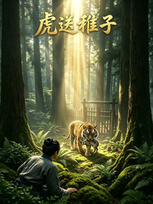 虎送稚子