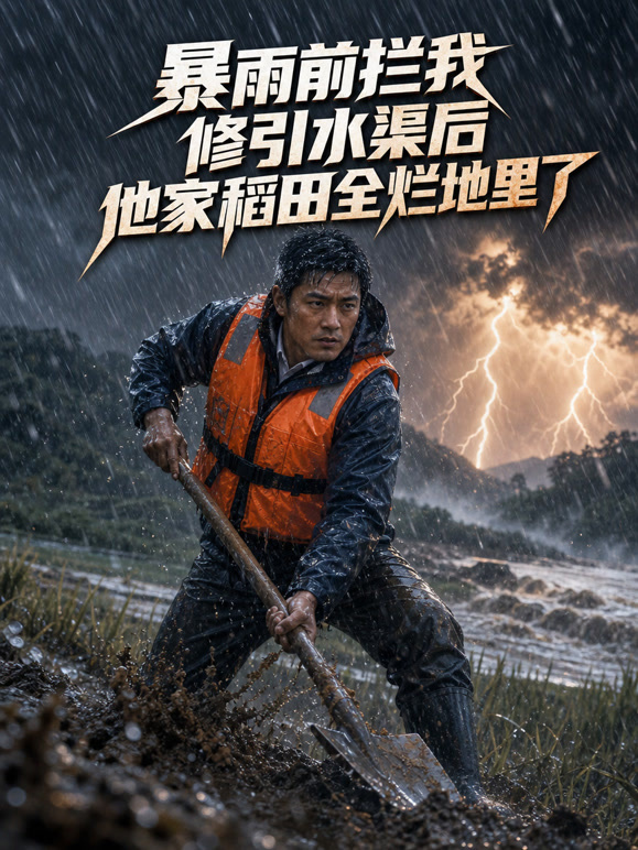 暴雨前拦我修引水渠后他家稻田全烂地里了