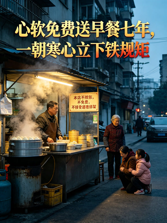心软免费送早餐七年，一朝寒心立下铁规矩