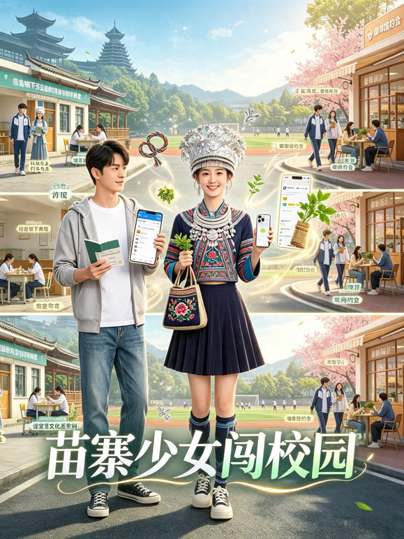 苗寨少女闯校园