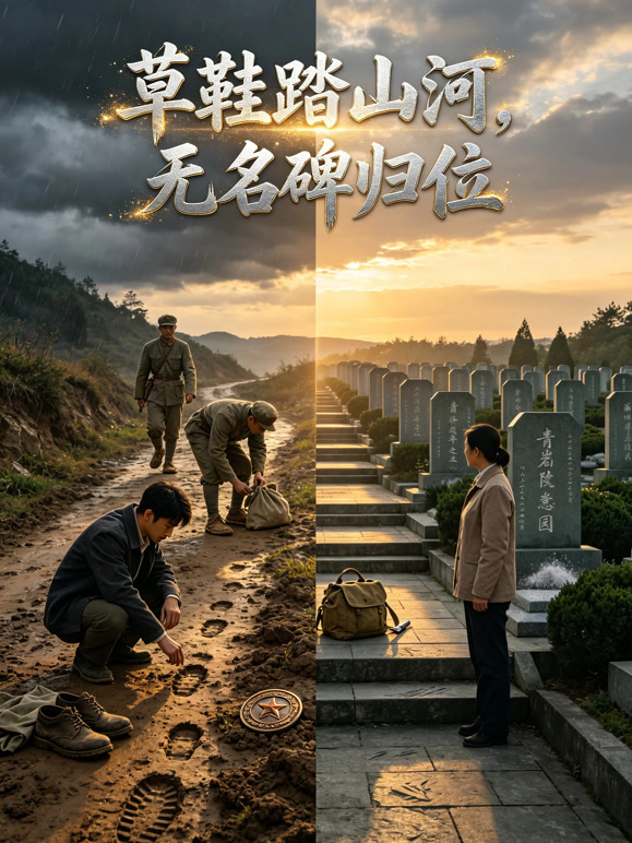 草鞋踏山河，无名碑归位