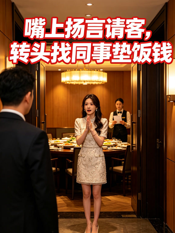 嘴上扬言请客，转头找同事垫饭钱