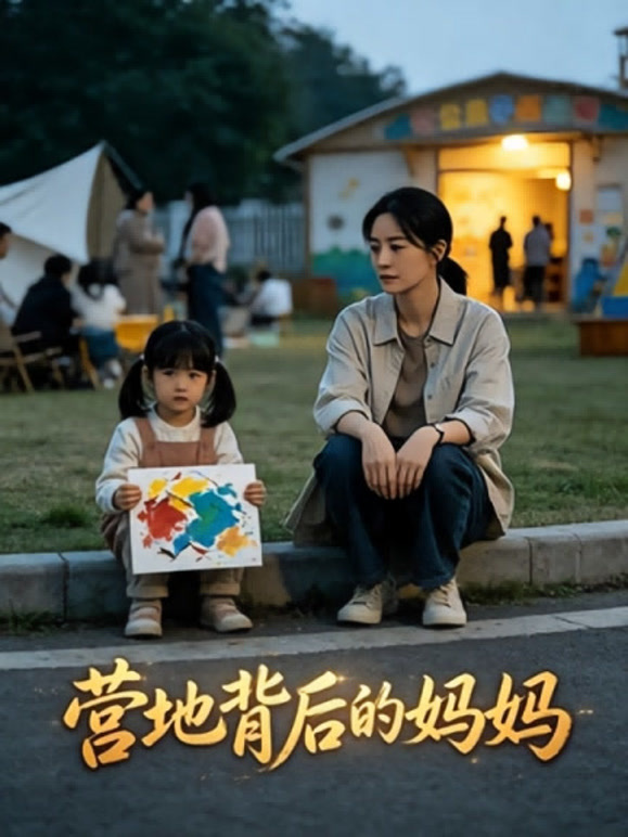 营地背后的妈妈