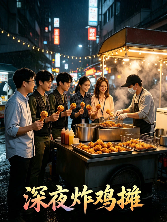 深夜炸鸡摊