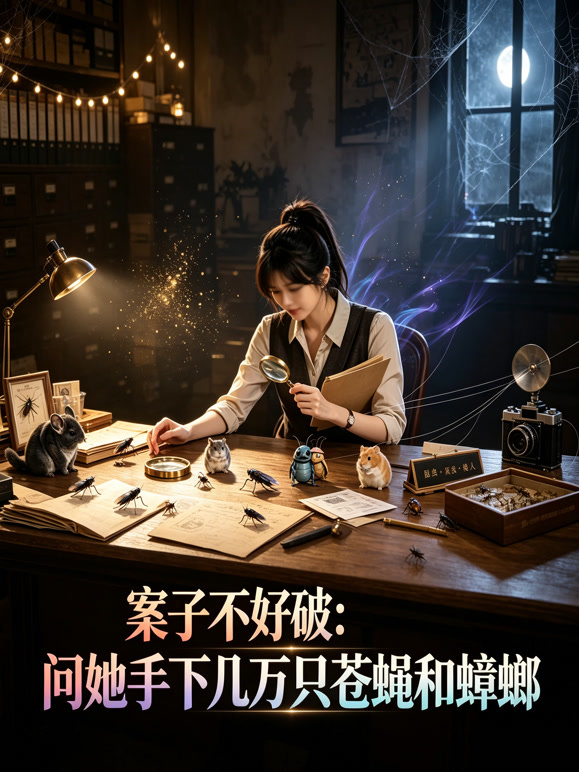 案子不好破：问她手下几万只苍蝇和蟑螂