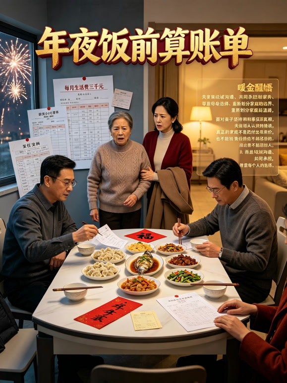 年夜饭前算账单