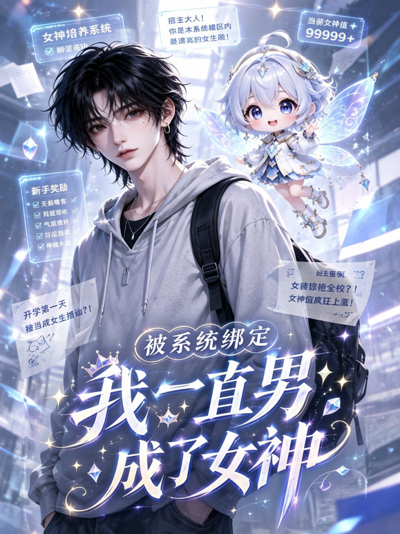 被系统绑定后我一直男成了女神