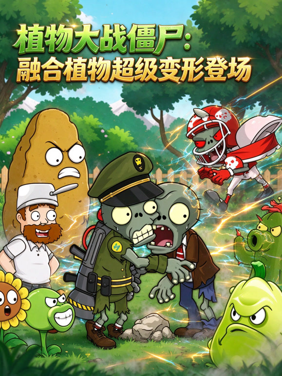 植物大战僵尸：融合植物超级变形登场