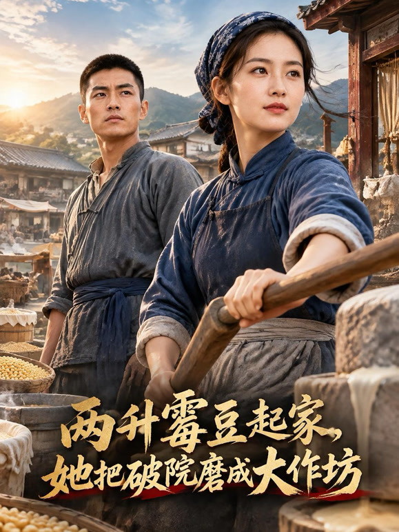 两升霉豆起家，她把破院磨成大作坊